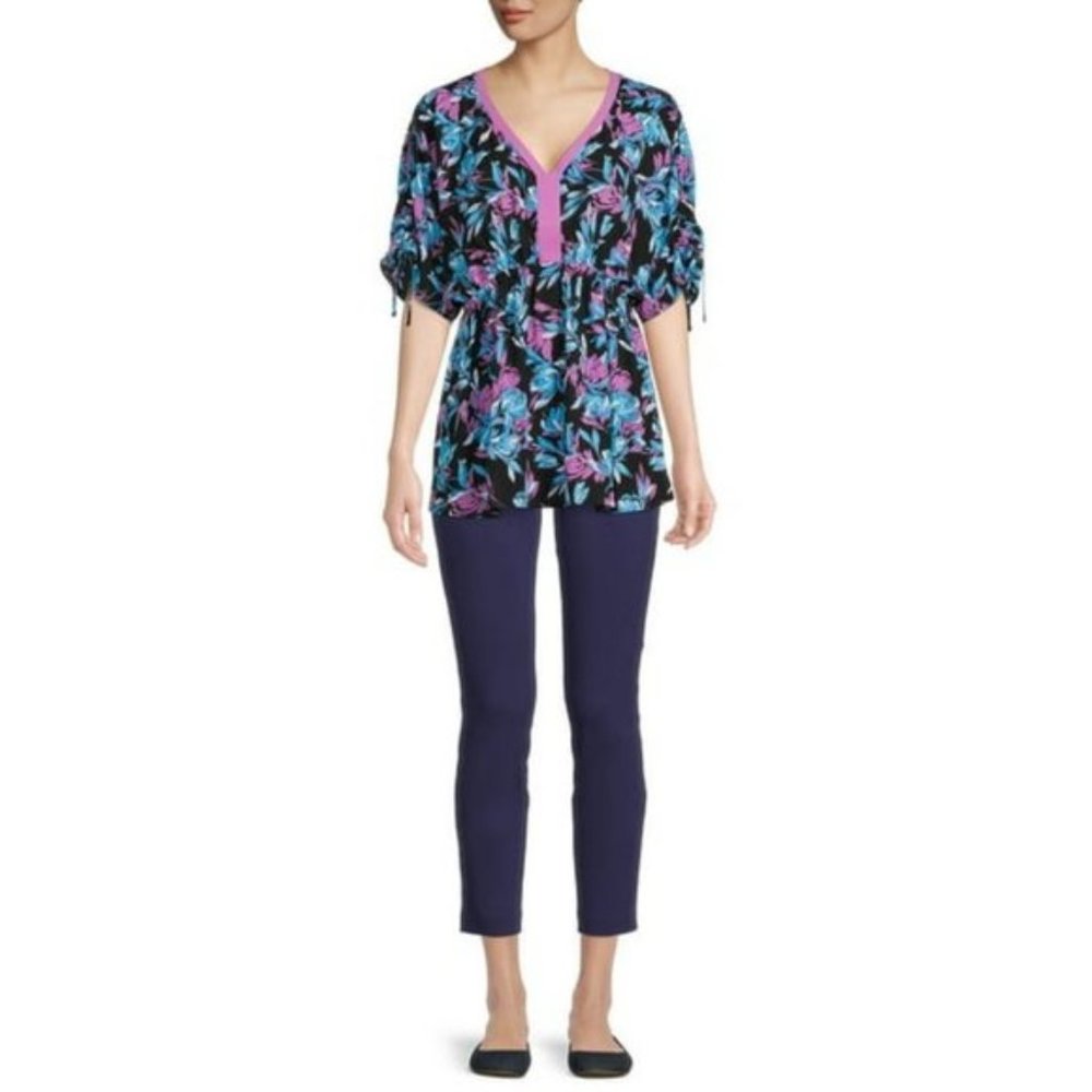 The Pioneer Woman V Neck Blouse with Dolman Sleeves NWT
